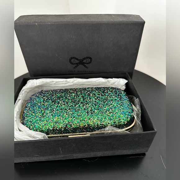 Anya Hindmarch Bags Nwt Anya Hindmarch Glitter Clutch Poshmark
